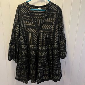 Aztec Print Mini Dress